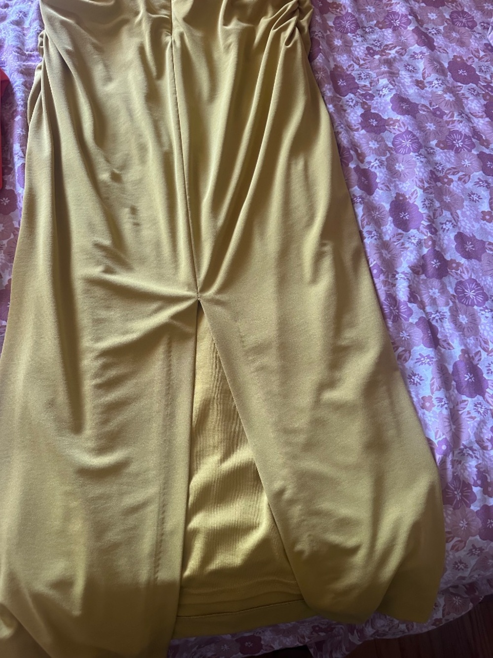 Zara Mustard Yellow Midi Dress - Picture 4 of 5